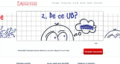 Desktop Screenshot of admitere.unibuc.ro