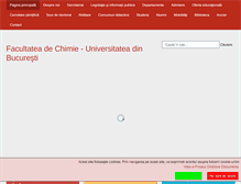 Tablet Screenshot of chimie.unibuc.ro