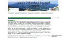 Desktop Screenshot of annalsreview.geo.unibuc.ro